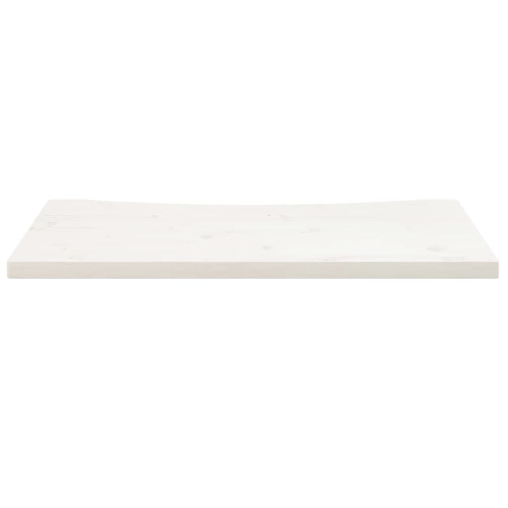 vidaXL Blat de birou, alb, 80x40x2,5 cm, lemn masiv de pin vidaXL Blat de birou, alb, 80x40x2,5 cm, lemn masiv de pin