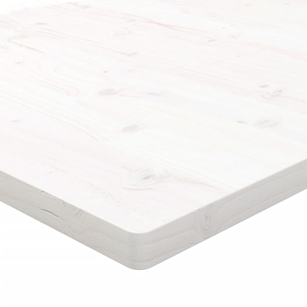 vidaXL Blat de birou, alb, 80x40x2,5 cm, lemn masiv de pin vidaXL Blat de birou, alb, 80x40x2,5 cm, lemn masiv de pin