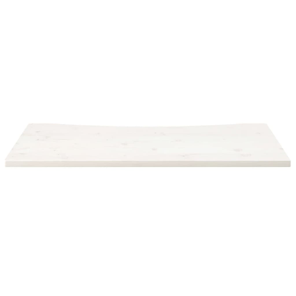vidaXL Blat de birou, alb, 100x50x2,5 cm, lemn masiv de pin vidaXL Blat de birou, alb, 100x50x2,5 cm, lemn masiv de pin