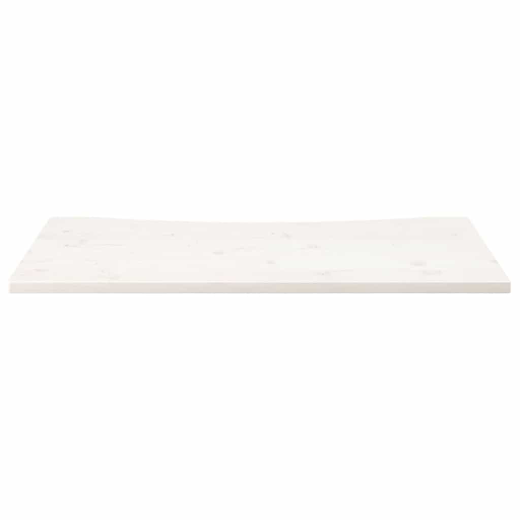 vidaXL Blat de birou, alb, 110x55x2,5 cm, lemn masiv de pin vidaXL Blat de birou, alb, 110x55x2,5 cm, lemn masiv de pin