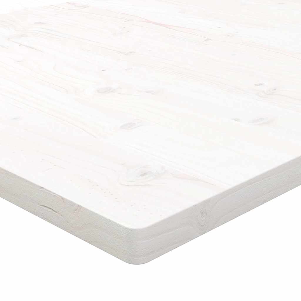 vidaXL Blat de birou, alb, 110x55x2,5 cm, lemn masiv de pin vidaXL Blat de birou, alb, 110x55x2,5 cm, lemn masiv de pin