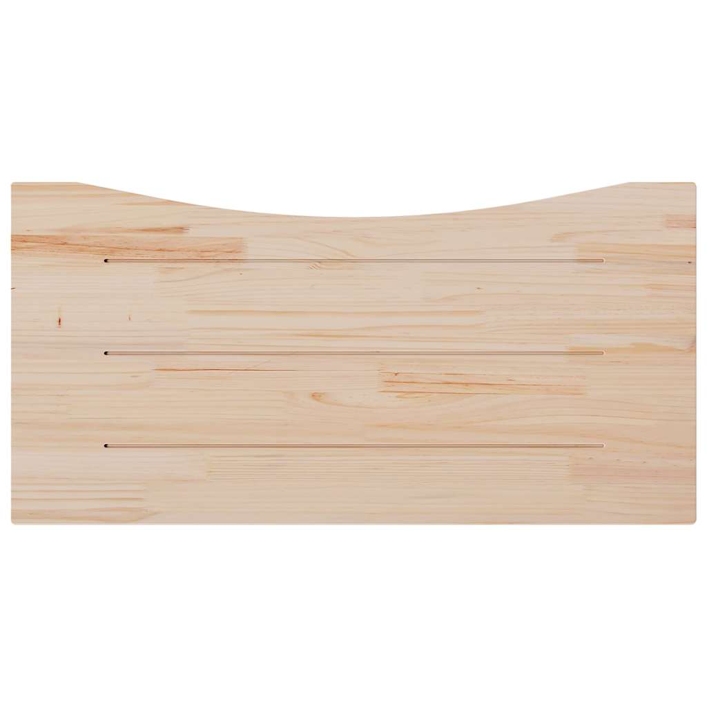 vidaXL Blat de birou, alb, 100x60x2,5 cm, lemn masiv de pin
