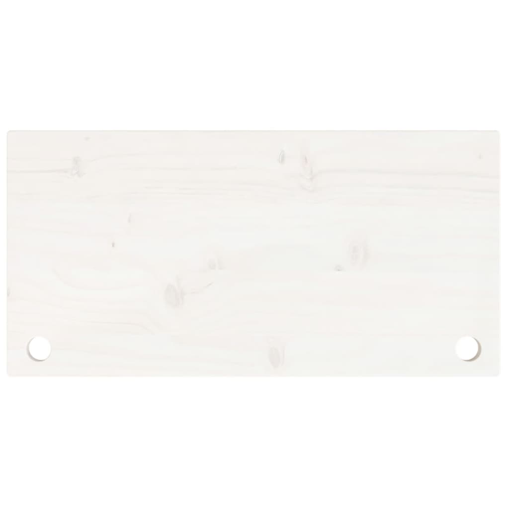 vidaXL Blat de birou, alb, 80x40x2,5 cm, lemn masiv de pin vidaXL Blat de birou, alb, 80x40x2,5 cm, lemn masiv de pin