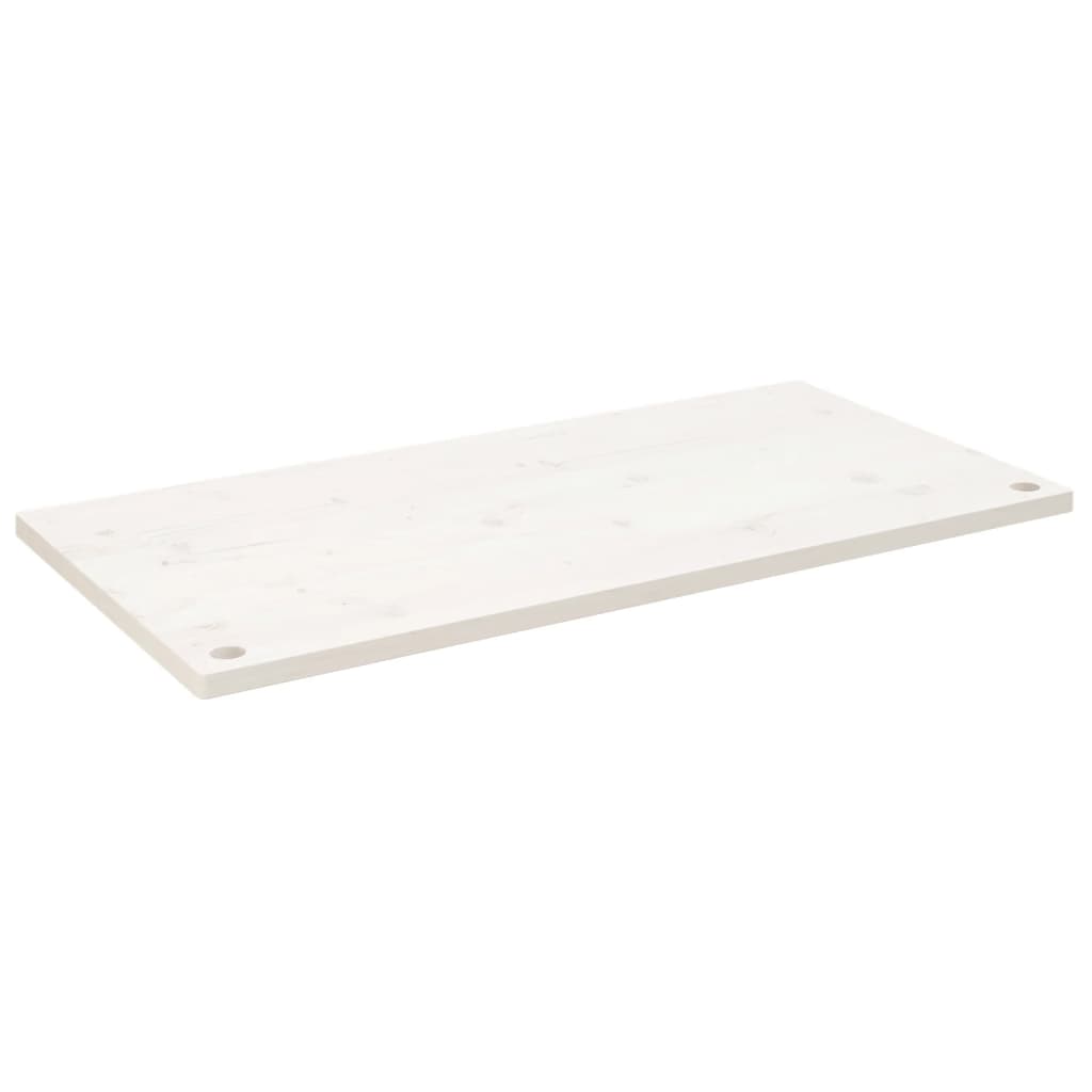 vidaXL Blat de birou, alb, 100x50x2,5 cm, lemn masiv de pin vidaXL Blat de birou, alb, 100x50x2,5 cm, lemn masiv de pin