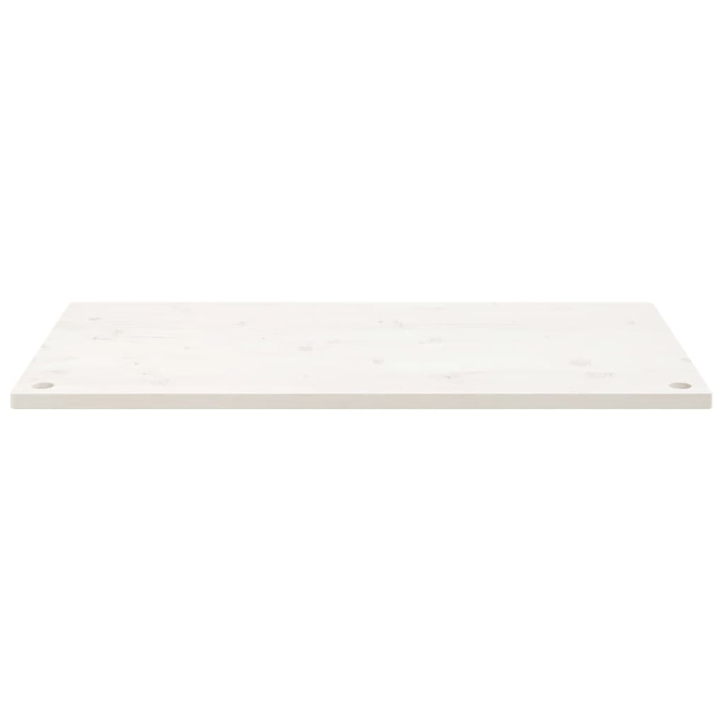 vidaXL Blat de birou, alb, 110x55x2,5 cm, lemn masiv de pin vidaXL Blat de birou, alb, 110x55x2,5 cm, lemn masiv de pin