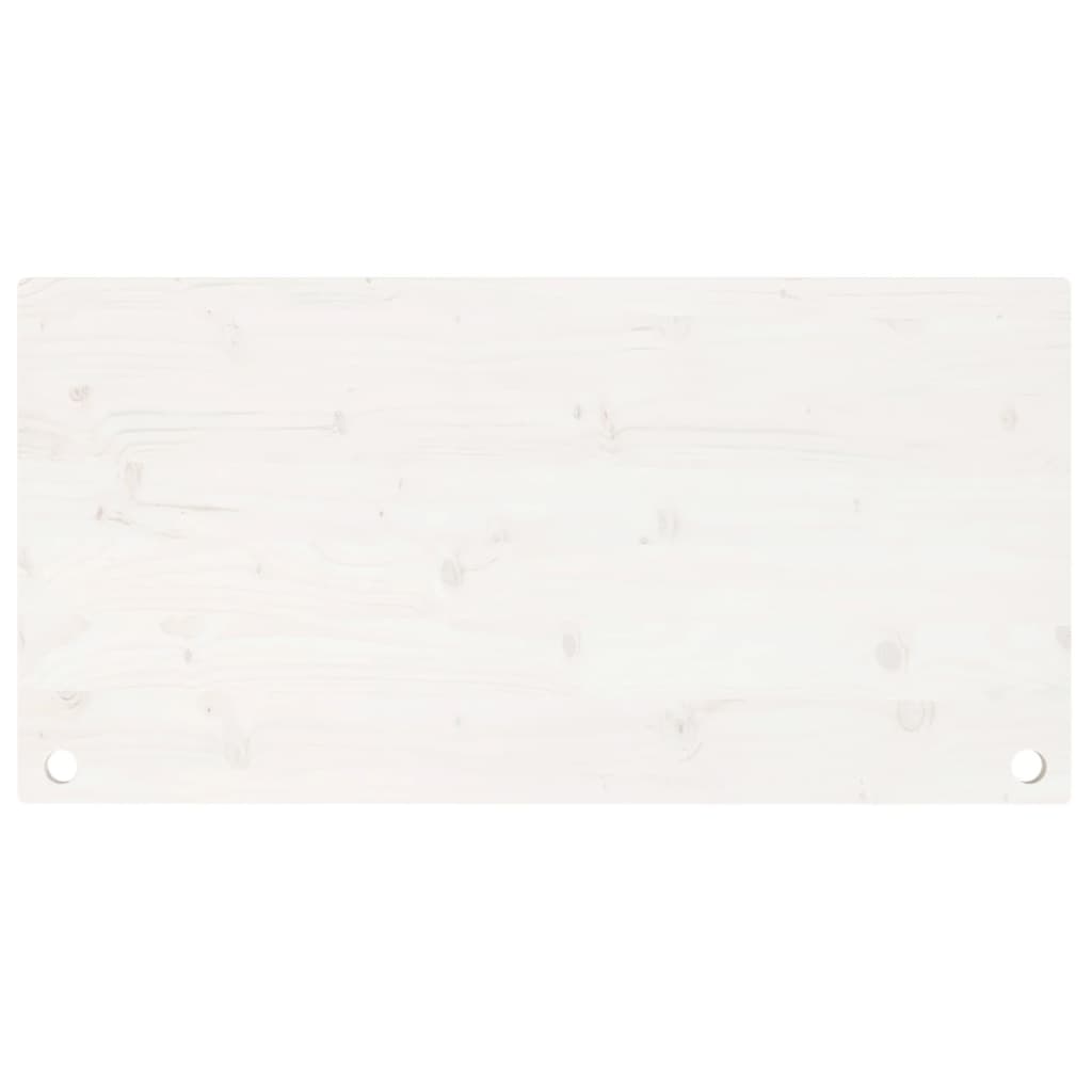 vidaXL Blat de birou, alb, 100x60x2,5 cm, lemn masiv de pin vidaXL Blat de birou, alb, 100x60x2,5 cm, lemn masiv de pin