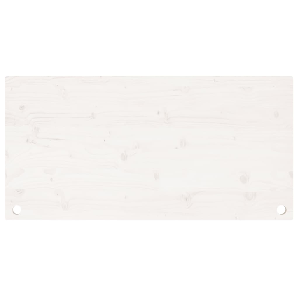 vidaXL Blat de birou, alb, 110x60x2,5 cm, lemn masiv de pin vidaXL Blat de birou, alb, 110x60x2,5 cm, lemn masiv de pin