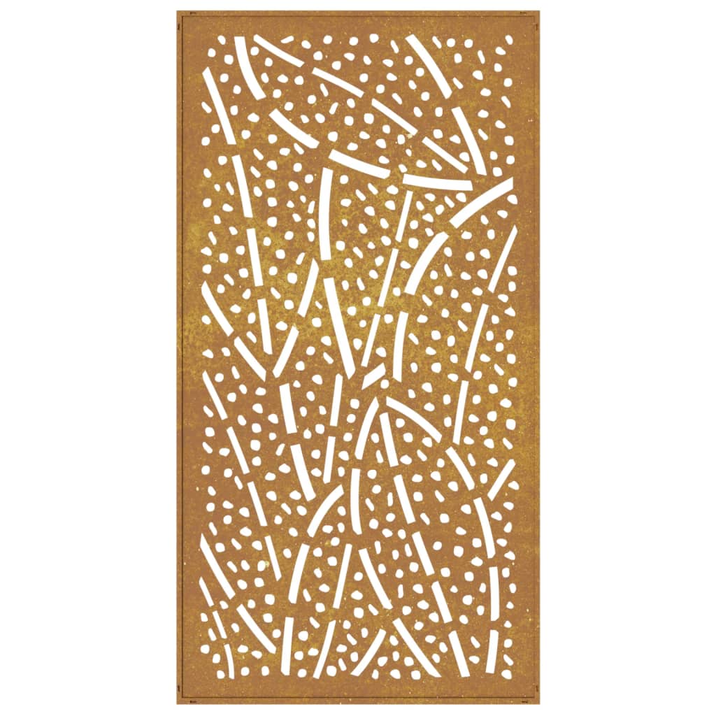 vidaXL Decor perete de grădină 105x55 cm design frunze oțel Corten vidaXL Decor perete de grădină 105x55 cm design frunze oțel Corten