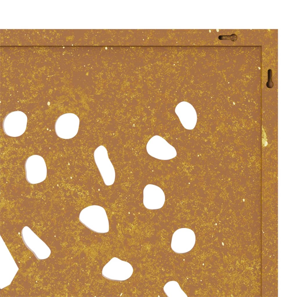 vidaXL Decor perete de grădină 105x55 cm design frunze oțel Corten vidaXL Decor perete de grădină 105x55 cm design frunze oțel Corten