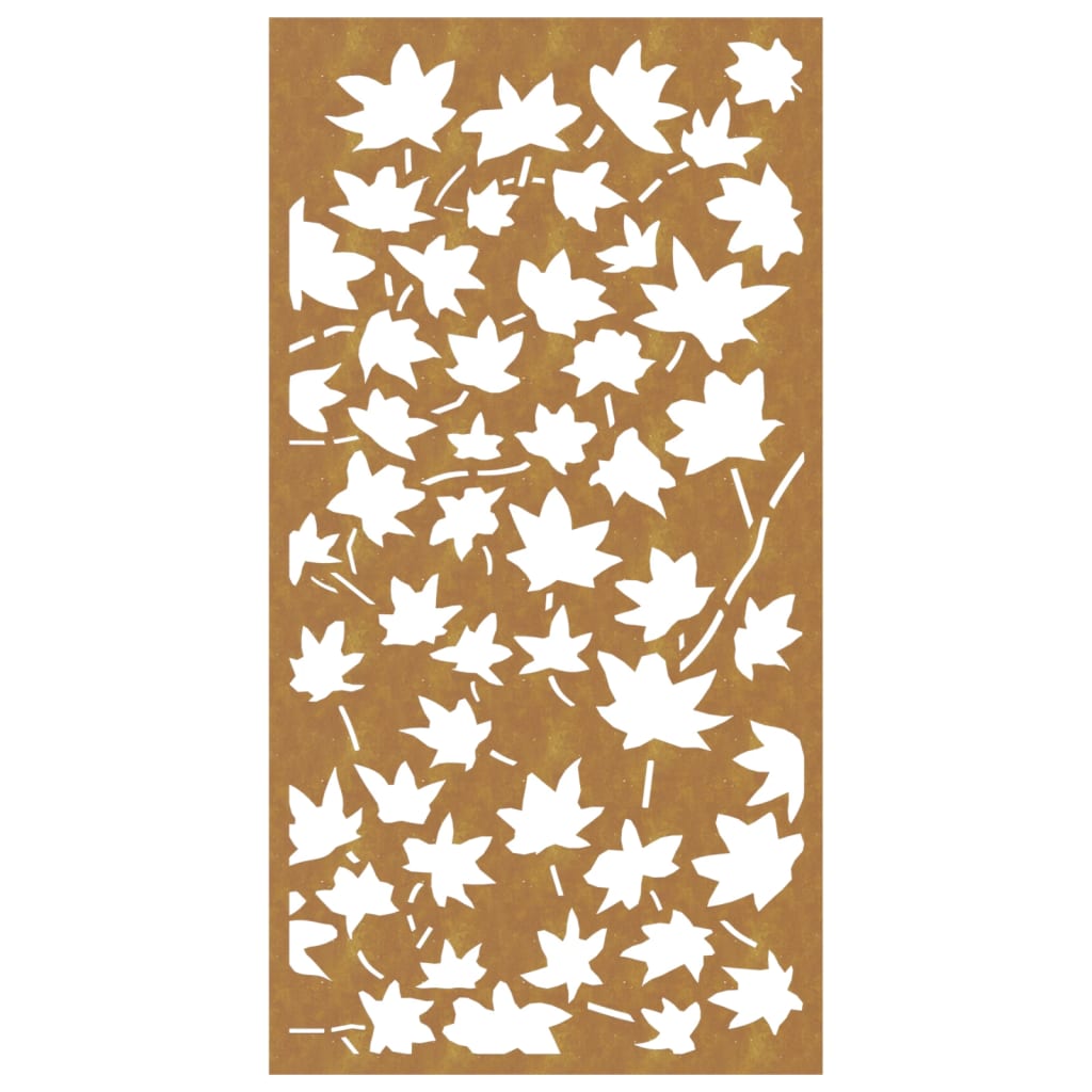 vidaXL Decor de perete 105x55 cm design frunze arțar oțel Corten vidaXL Decor de perete 105x55 cm design frunze arțar oțel Corten
