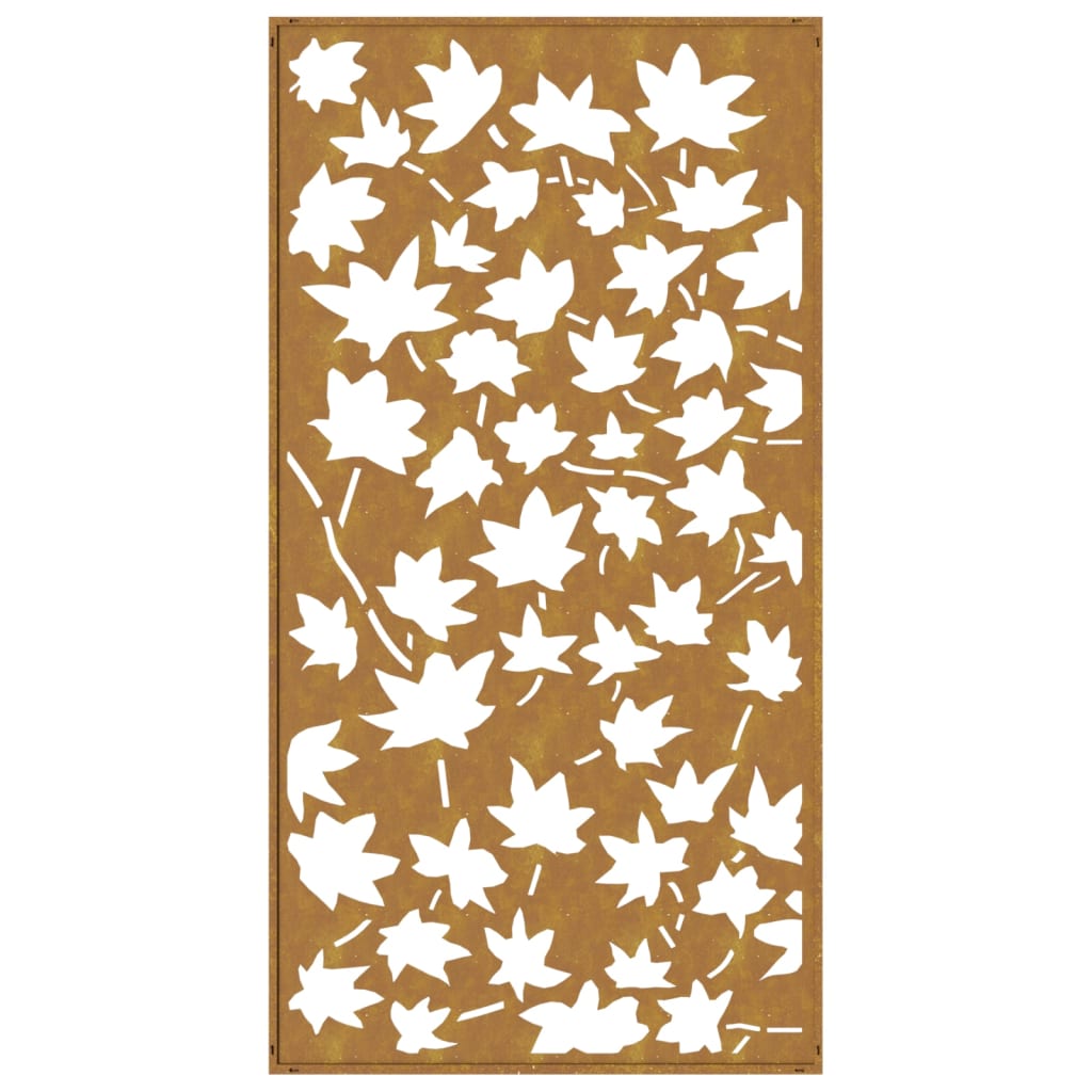 vidaXL Decor de perete 105x55 cm design frunze arțar oțel Corten vidaXL Decor de perete 105x55 cm design frunze arțar oțel Corten