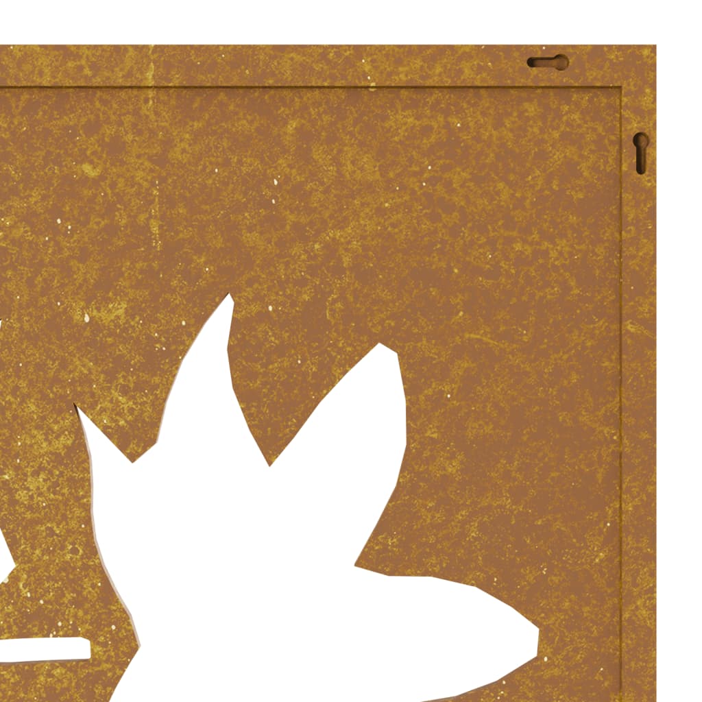 vidaXL Decor de perete 105x55 cm design frunze arțar oțel Corten vidaXL Decor de perete 105x55 cm design frunze arțar oțel Corten
