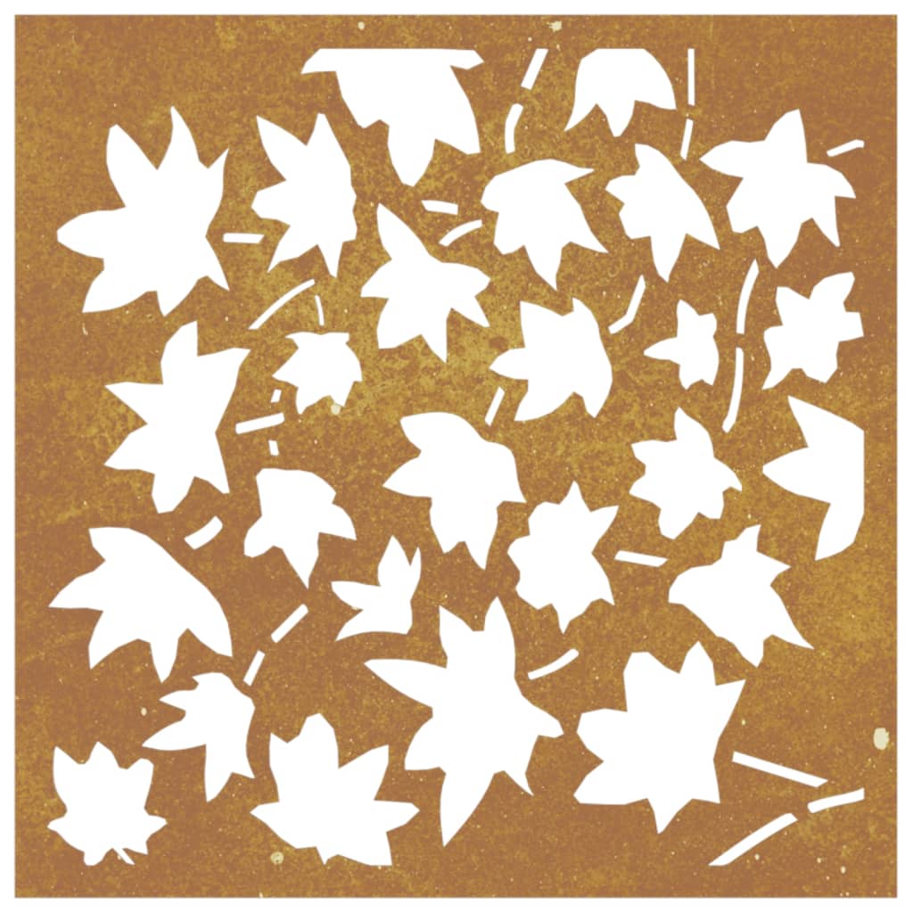 vidaXL Decorațiune perete grădină, 55x55cm, oțel corten, frunze arțar