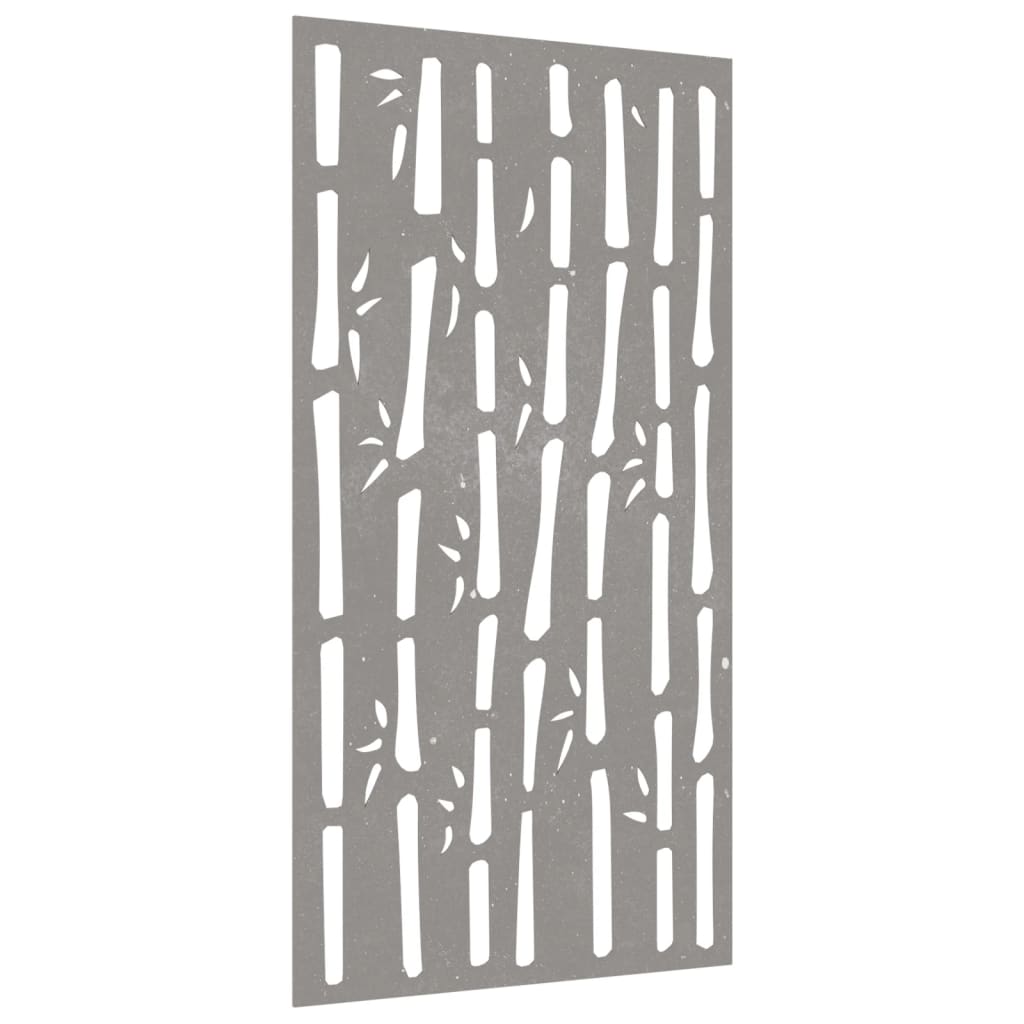 vidaXL Decor perete de grădină 105x55 cm design bambus oțel Corten vidaXL Decor perete de grădină 105x55 cm design bambus oțel Corten