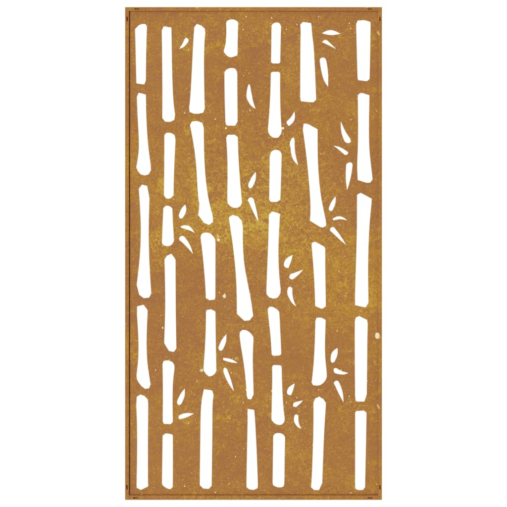 vidaXL Decor perete de grădină 105x55 cm design bambus oțel Corten vidaXL Decor perete de grădină 105x55 cm design bambus oțel Corten