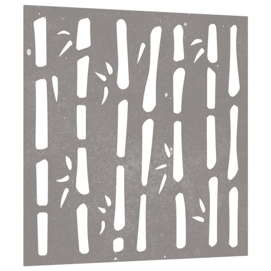 vidaXL Decor perete de grădină 55x55 cm design bambus oțel Corten vidaXL Decor perete de grădină 55x55 cm design bambus oțel Corten