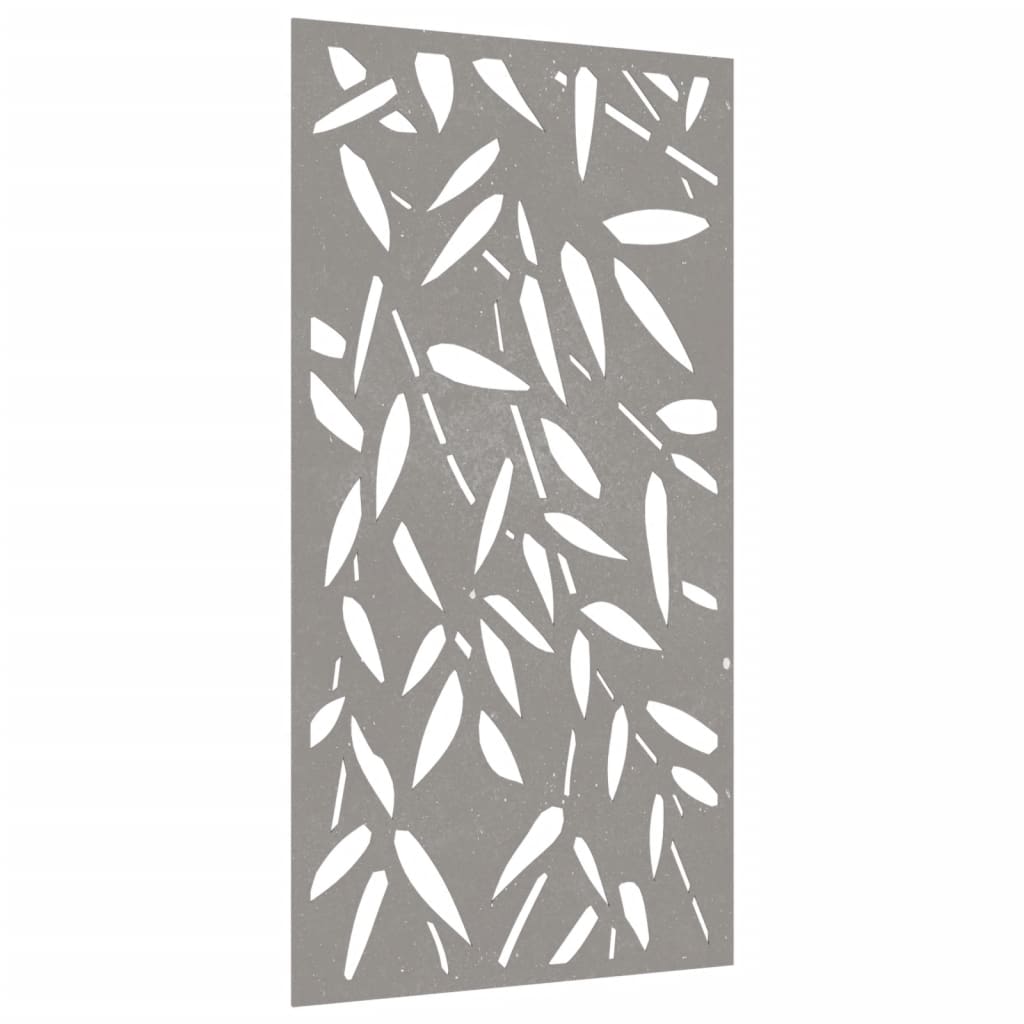vidaXL Decor de perete 105x55 cm design frunze bambus oțel Corten vidaXL Decor de perete 105x55 cm design frunze bambus oțel Corten