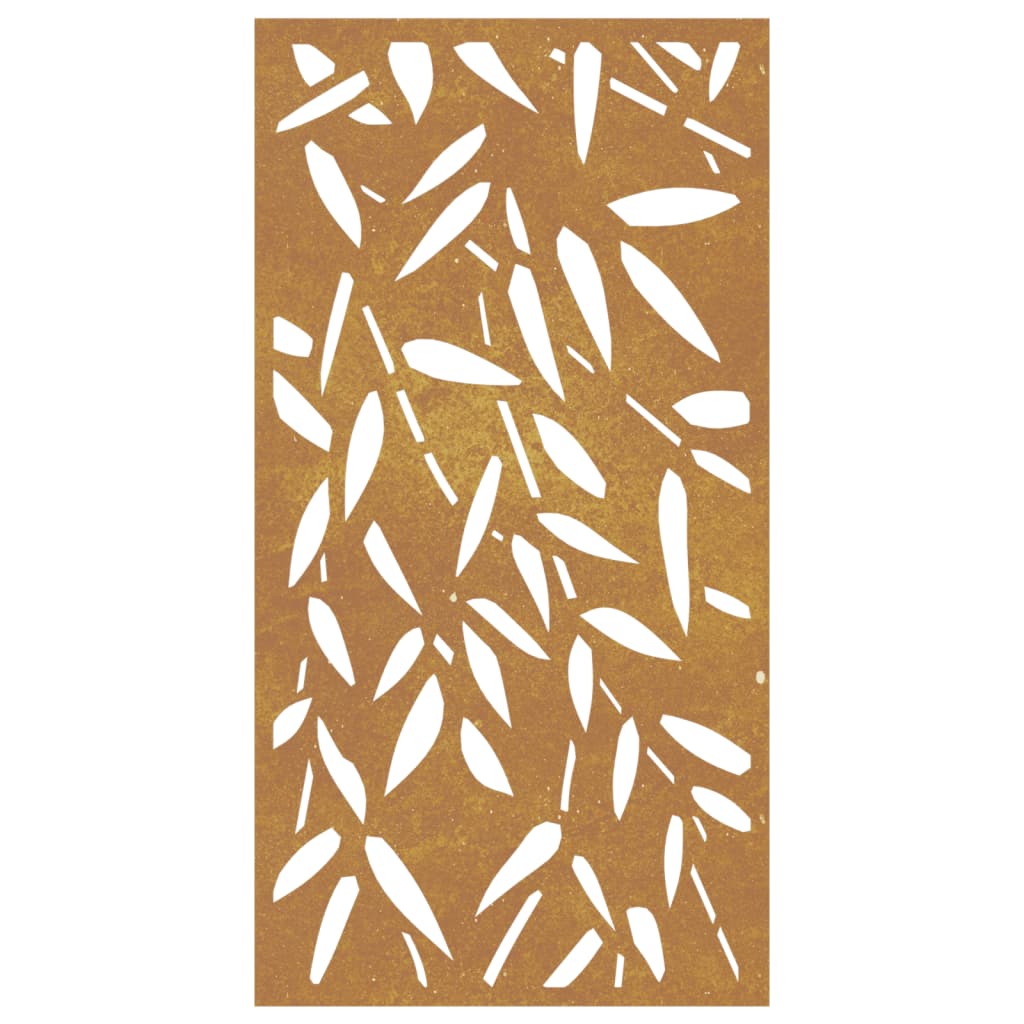 vidaXL Decor de perete 105x55 cm design frunze bambus oțel Corten vidaXL Decor de perete 105x55 cm design frunze bambus oțel Corten