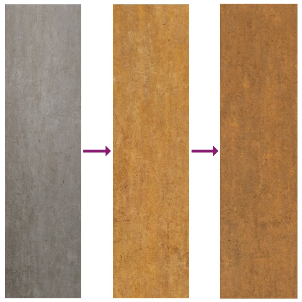 vidaXL Decor de perete 105x55 cm design frunze bambus oțel Corten vidaXL Decor de perete 105x55 cm design frunze bambus oțel Corten