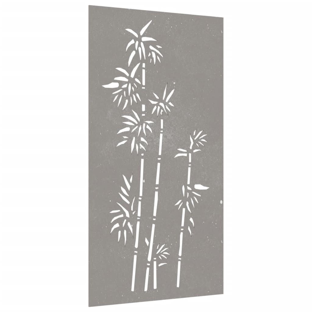 vidaXL Decorație perete de grădină 105x55 cm design bambus oțel Corten vidaXL Decorație perete de grădină 105x55 cm design bambus oțel Corten