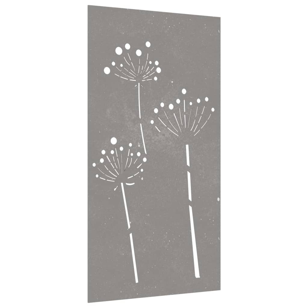 vidaXL Decor perete de grădină 105x55 cm design flori oțel Corten vidaXL Decor perete de grădină 105x55 cm design flori oțel Corten