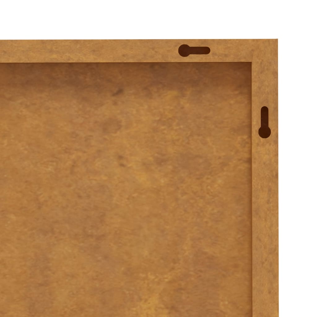 vidaXL Decor perete de grădină 105x55 cm design flori oțel Corten vidaXL Decor perete de grădină 105x55 cm design flori oțel Corten