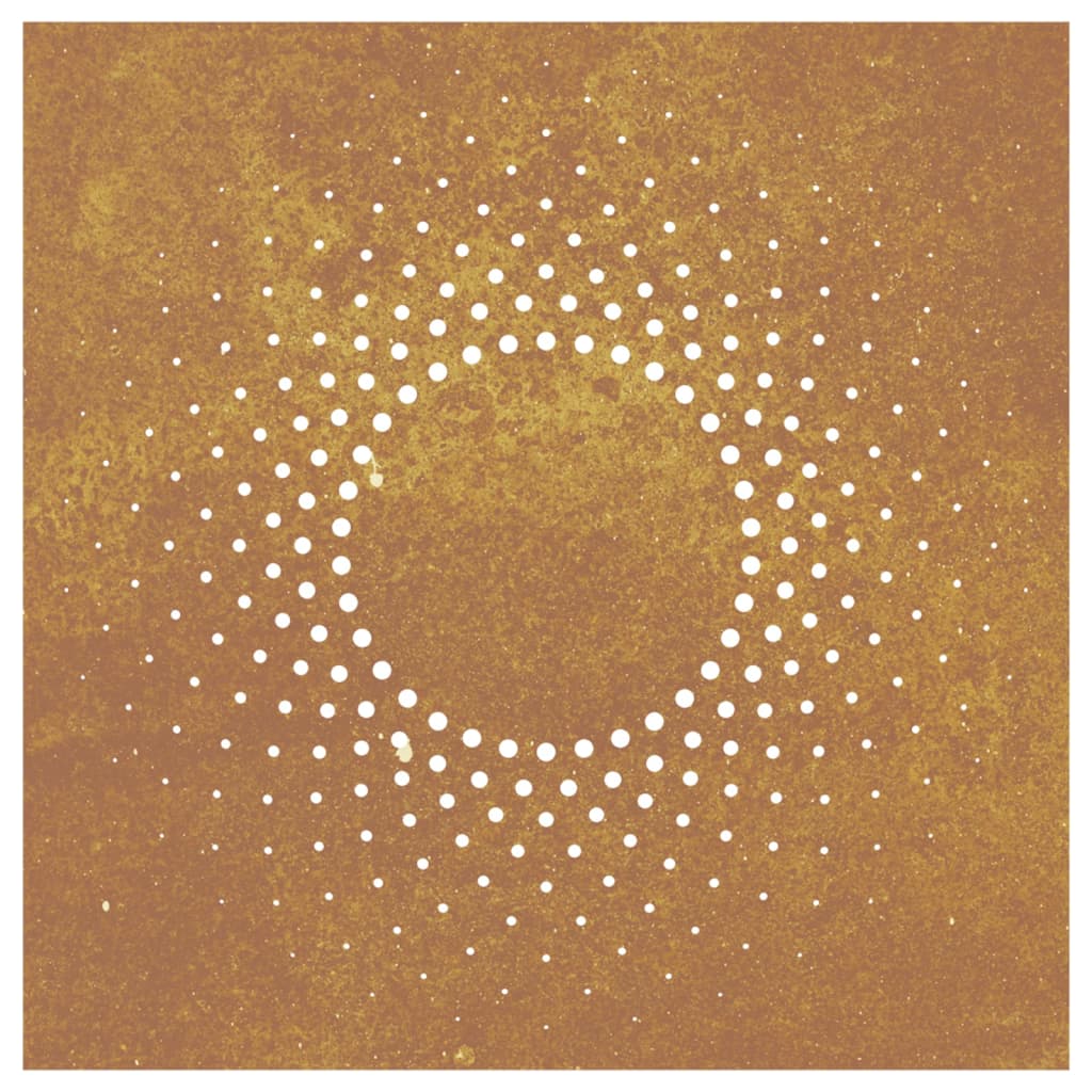 vidaXL Decor perete de grădină 55x55 cm design soare oțel Corten vidaXL Decor perete de grădină 55x55 cm design soare oțel Corten