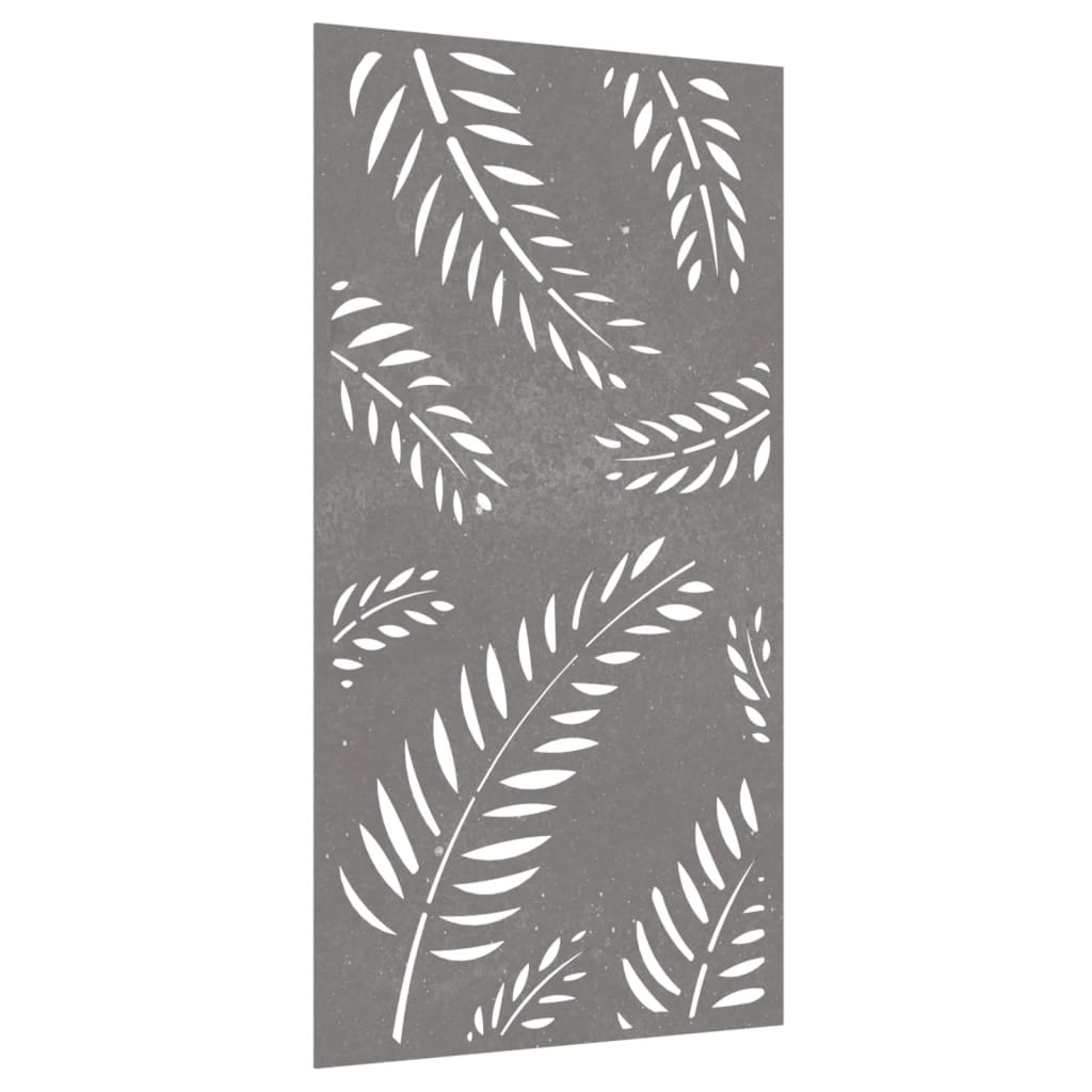 vidaXL Decorație perete de grădină 105x55 cm design frunze oțel Corten vidaXL Decorație perete de grădină 105x55 cm design frunze oțel Corten