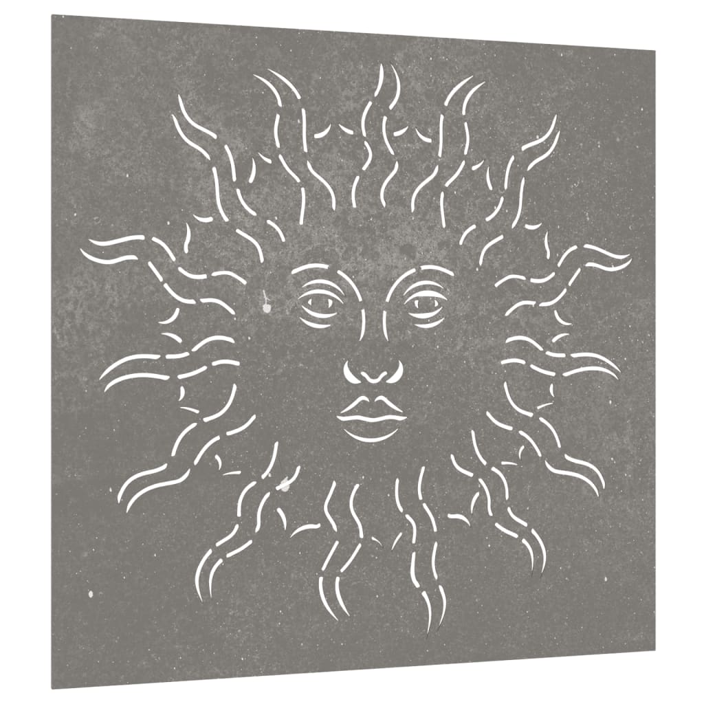 vidaXL Decor perete de grădină 55x55 cm design soare oțel Corten vidaXL Decor perete de grădină 55x55 cm design soare oțel Corten