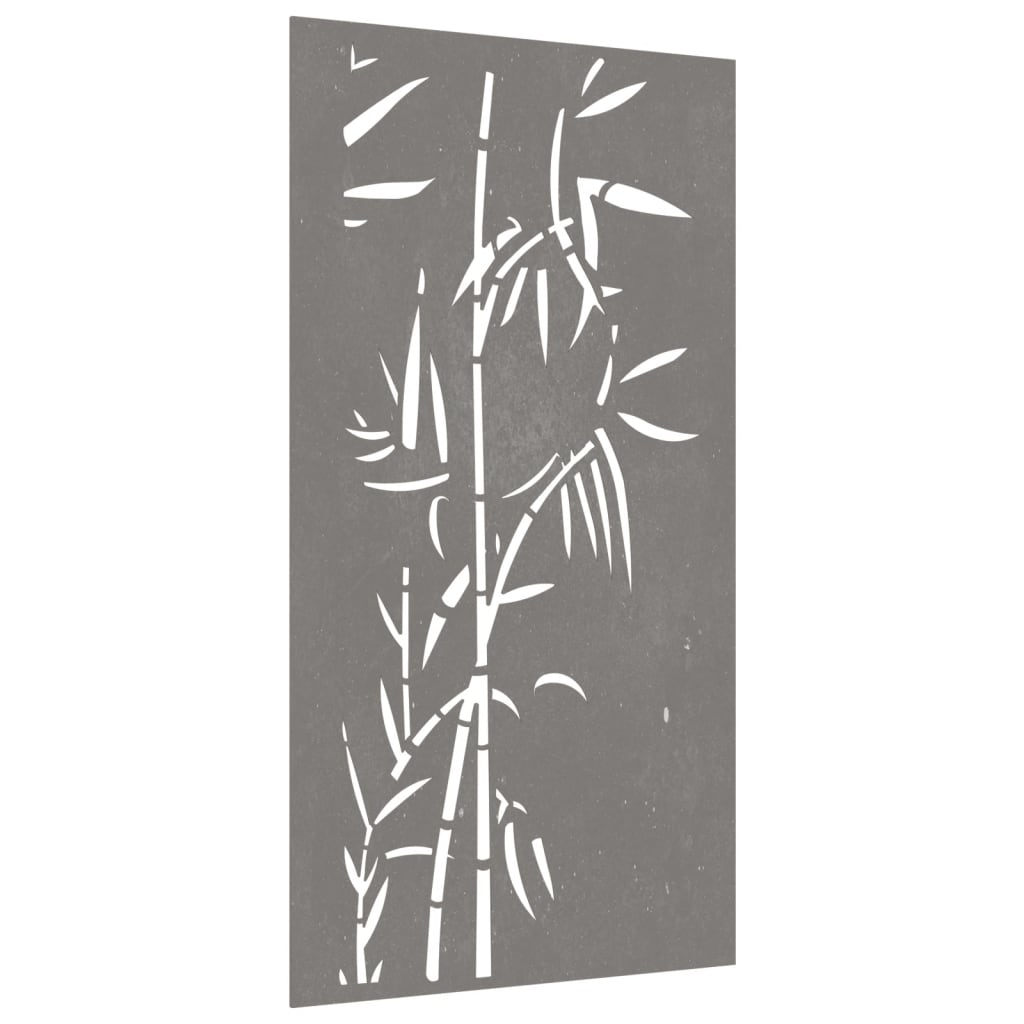 vidaXL Decorație perete de grădină 105x55 cm design bambus oțel Corten vidaXL Decorație perete de grădină 105x55 cm design bambus oțel Corten