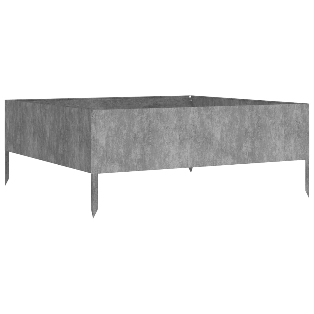 vidaXL Strat înălțat de grădină, 100x100x41 cm, oțel corten