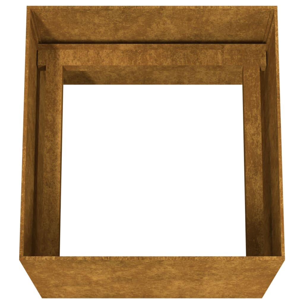 vidaXL Jardinieră, 40x41x40 cm, oțel corten vidaXL Jardinieră, 40x41x40 cm, oțel corten
