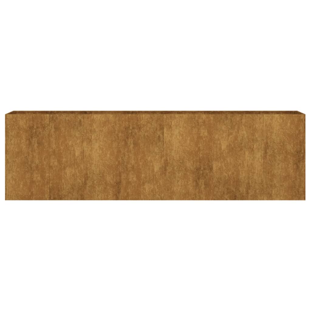 vidaXL Strat înălțat de grădină, 280x40x80 cm, oțel corten