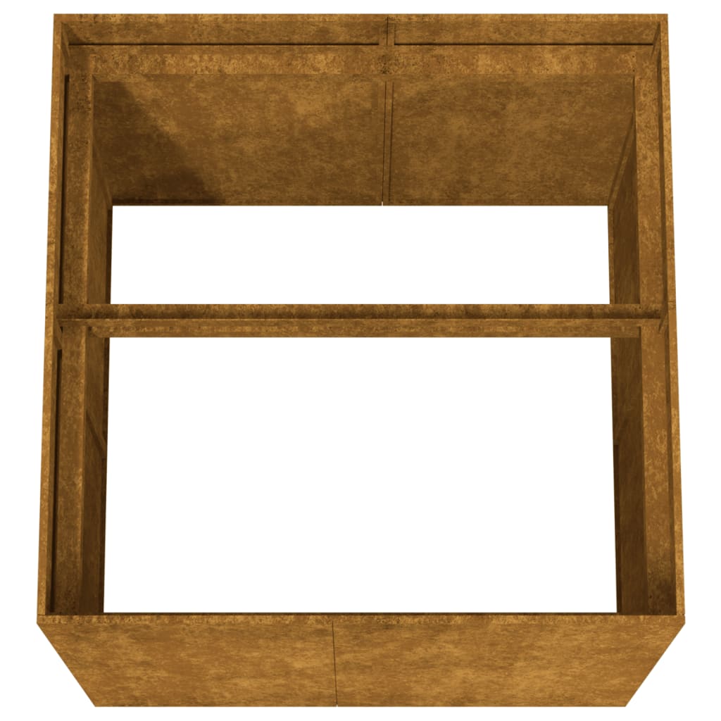 vidaXL Jardinieră, 80x80x80 cm, oțel corten vidaXL Jardinieră, 80x80x80 cm, oțel corten