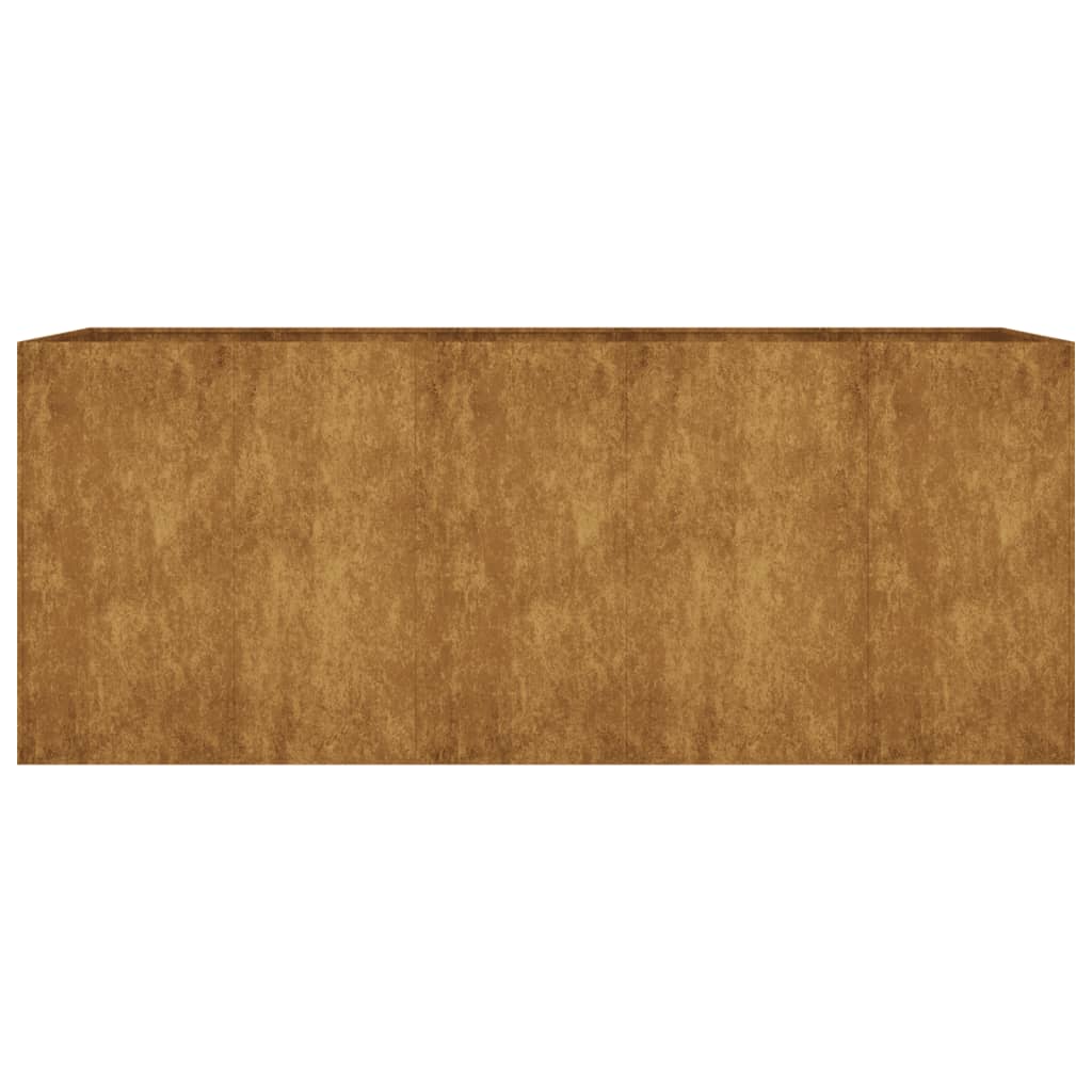 vidaXL Strat înălțat de grădină, 200x80x80 cm, oțel corten