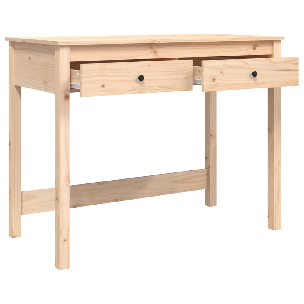 vidaXL Birou cu sertare, 100x50x78 cm, lemn masiv de pin vidaXL Birou cu sertare, 100x50x78 cm, lemn masiv de pin