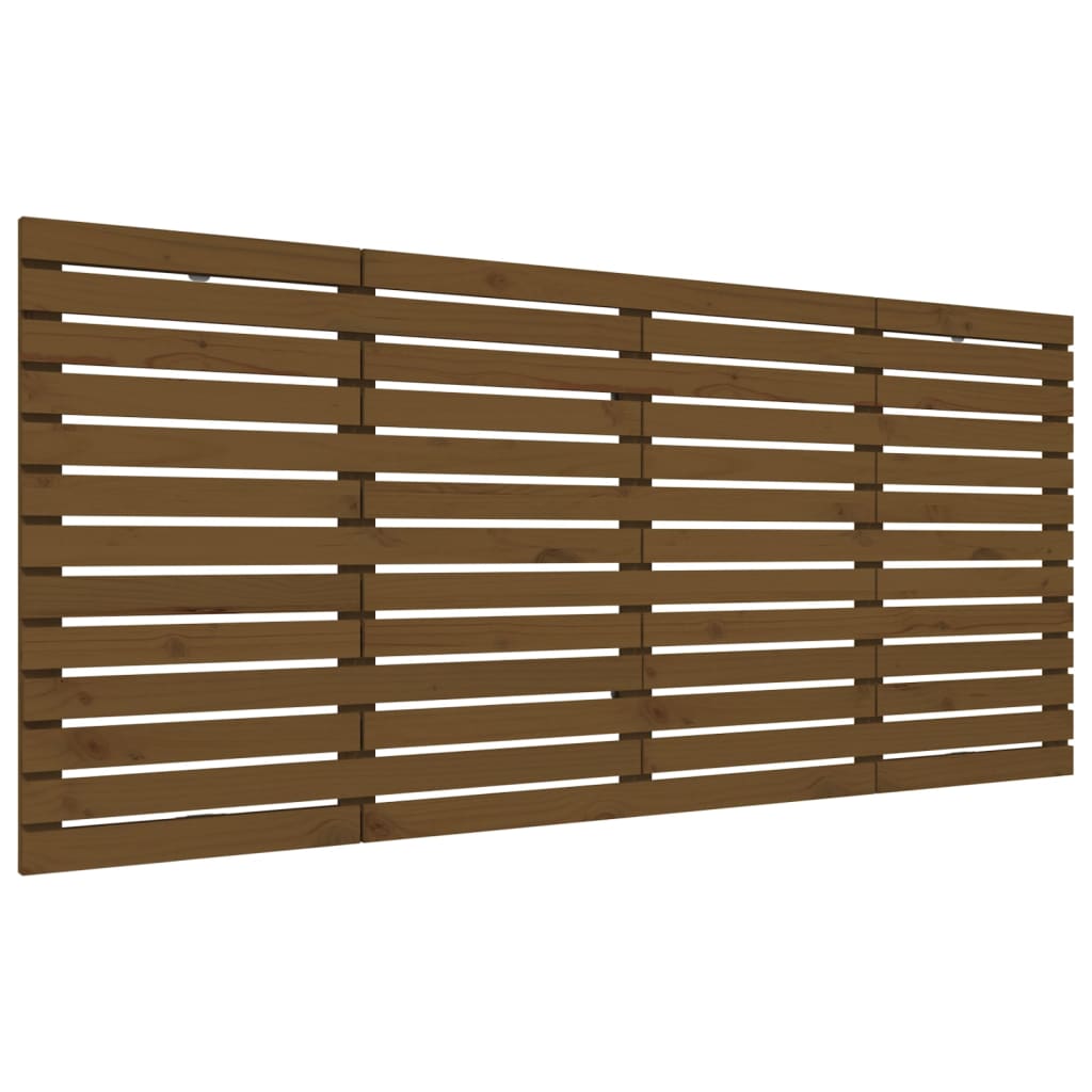 vidaXL Tăblie de pat pentru perete, maro miere, 206x3x91,5 cm lemn pin vidaXL Tăblie de pat pentru perete, maro miere, 206x3x91,5 cm lemn pin