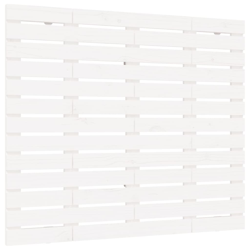 vidaXL Tăblie de pat pentru perete, alb, 96x3x91,5 cm, lemn masiv pin