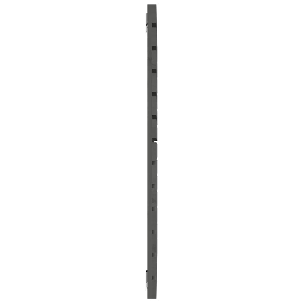 vidaXL Tăblie de pat pentru perete, gri, 96x3x91,5 cm, lemn masiv pin