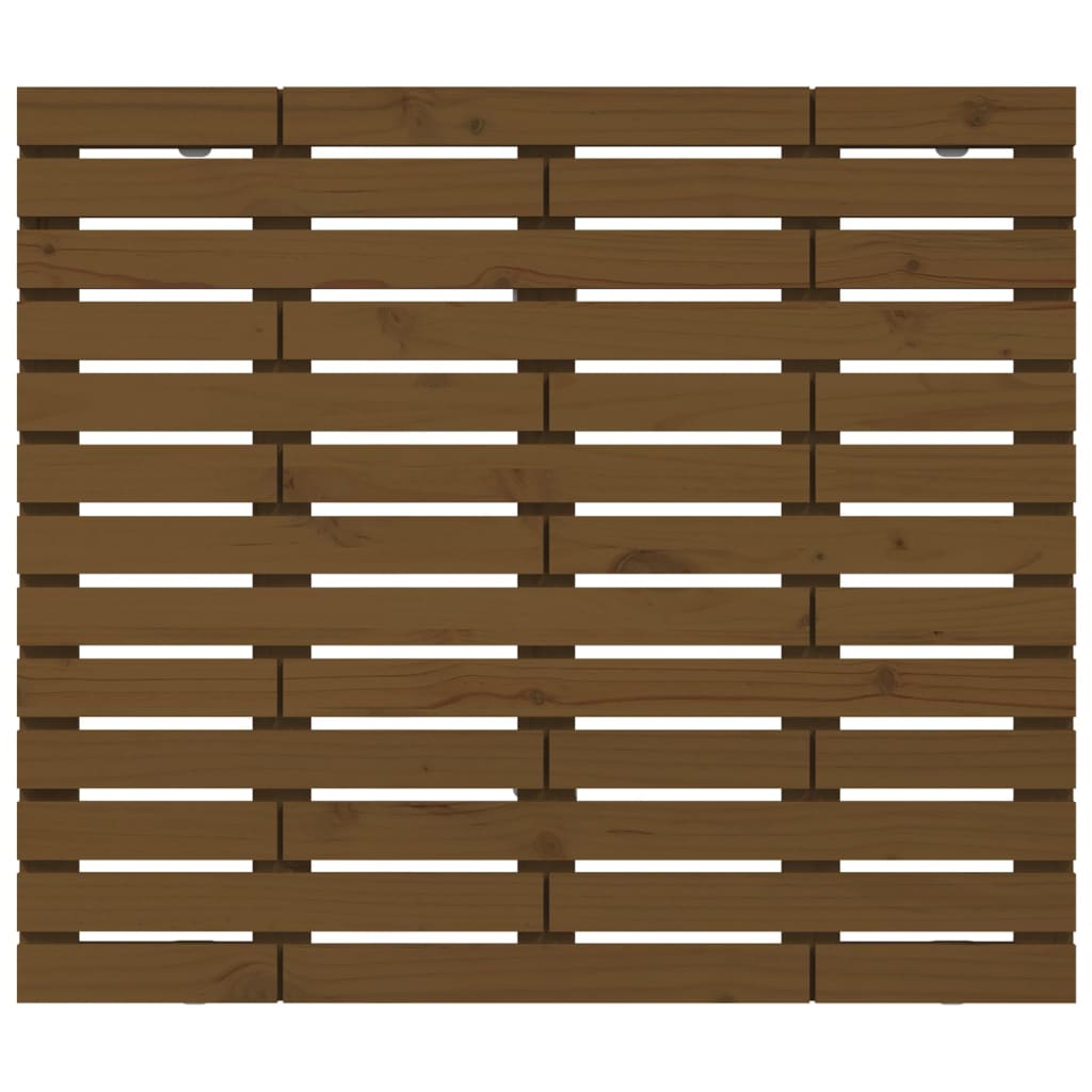 vidaXL Tăblie de pat pentru perete, maro miere, 81x3x91,5 cm, lemn pin vidaXL Tăblie de pat pentru perete, maro miere, 81x3x91,5 cm, lemn pin