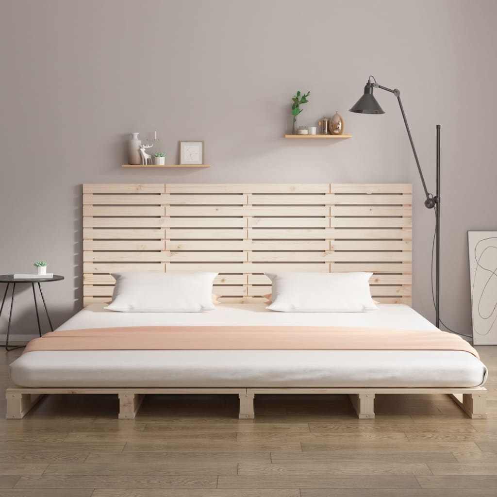 vidaXL Tăblie de pat pentru perete, 166x3x91,5 cm, lemn masiv de pin