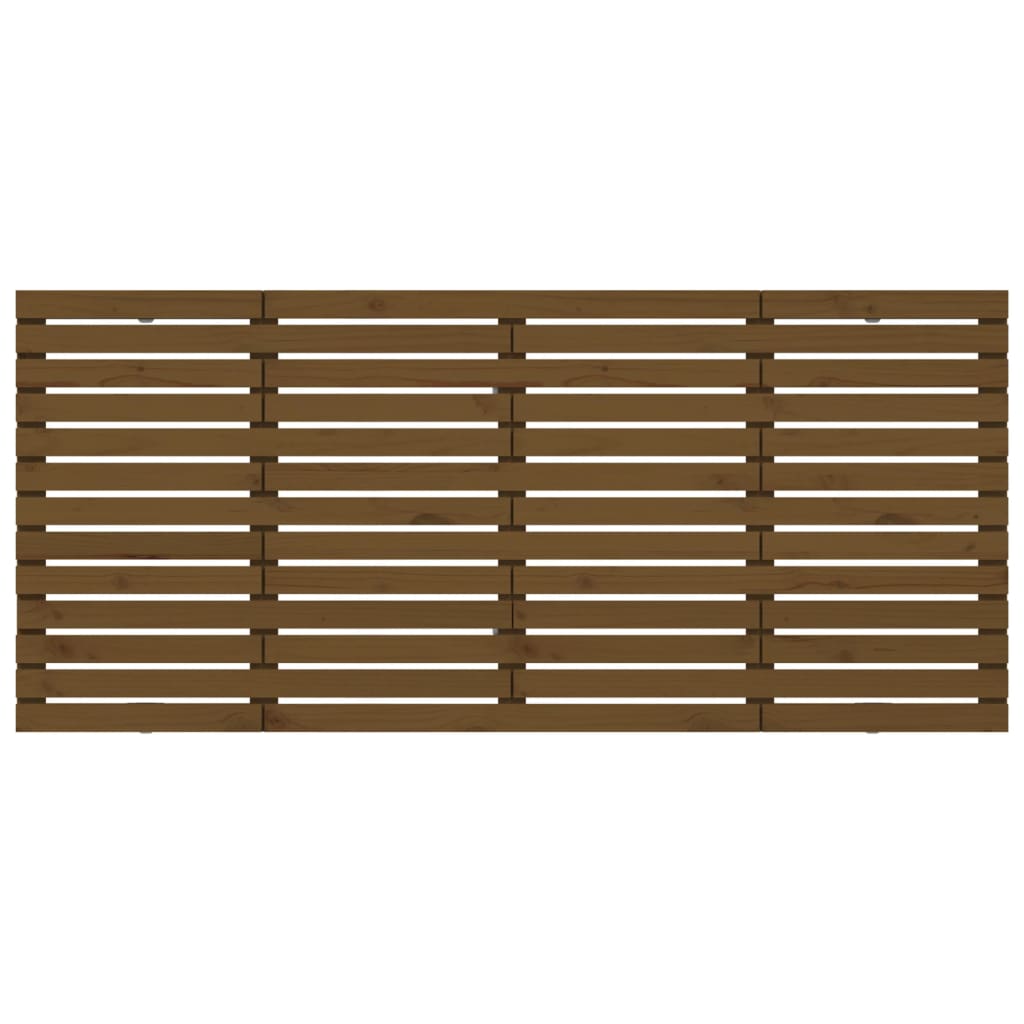 vidaXL Tăblie de pat pentru perete maro miere, 166x3x91,5 cm, lemn pin