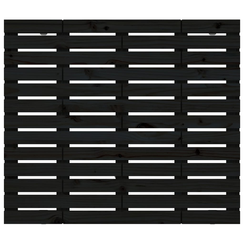 vidaXL Tăblie de pat pentru perete, negru 141x3x91,5 cm lemn masiv pin vidaXL Tăblie de pat pentru perete, negru 141x3x91,5 cm lemn masiv pin