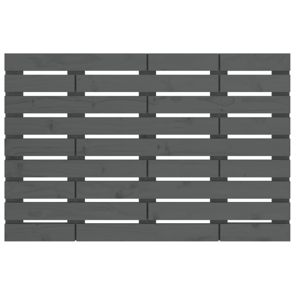 vidaXL Tăblie de pat pentru perete, gri, 106x3x63 cm, lemn masiv pin vidaXL Tăblie de pat pentru perete, gri, 106x3x63 cm, lemn masiv pin