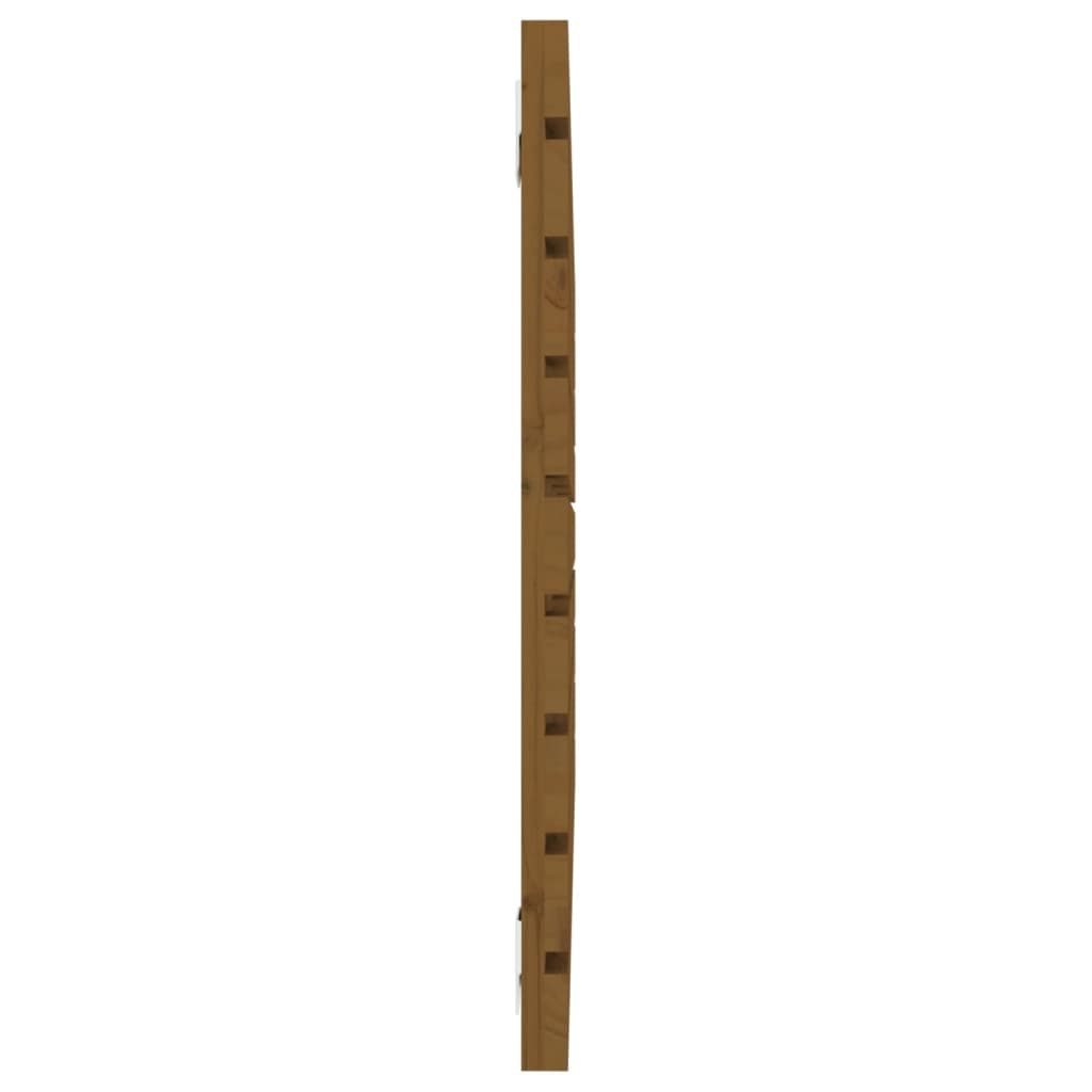 vidaXL Tăblie de pat pentru perete, maro miere, 106x3x63 cm, lemn pin