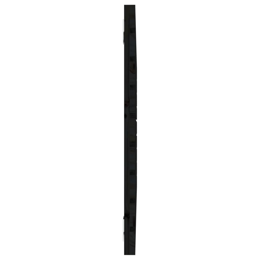 vidaXL Tăblie de pat pentru perete, negru, 106x3x63 cm, lemn masiv pin vidaXL Tăblie de pat pentru perete, negru, 106x3x63 cm, lemn masiv pin