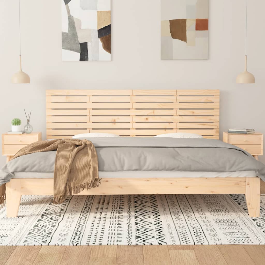 vidaXL Tăblie de pat pentru perete, 206x3x63 cm, lemn masiv de pin