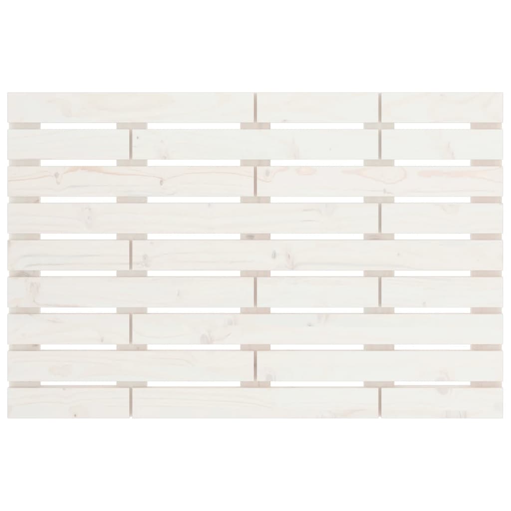 vidaXL Tăblie de pat pentru perete, alb, 96x3x63 cm, lemn masiv pin