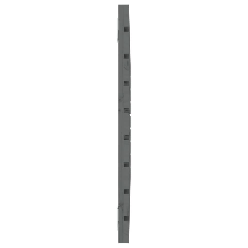 vidaXL Tăblie de pat pentru perete, gri, 96x3x63 cm, lemn masiv pin