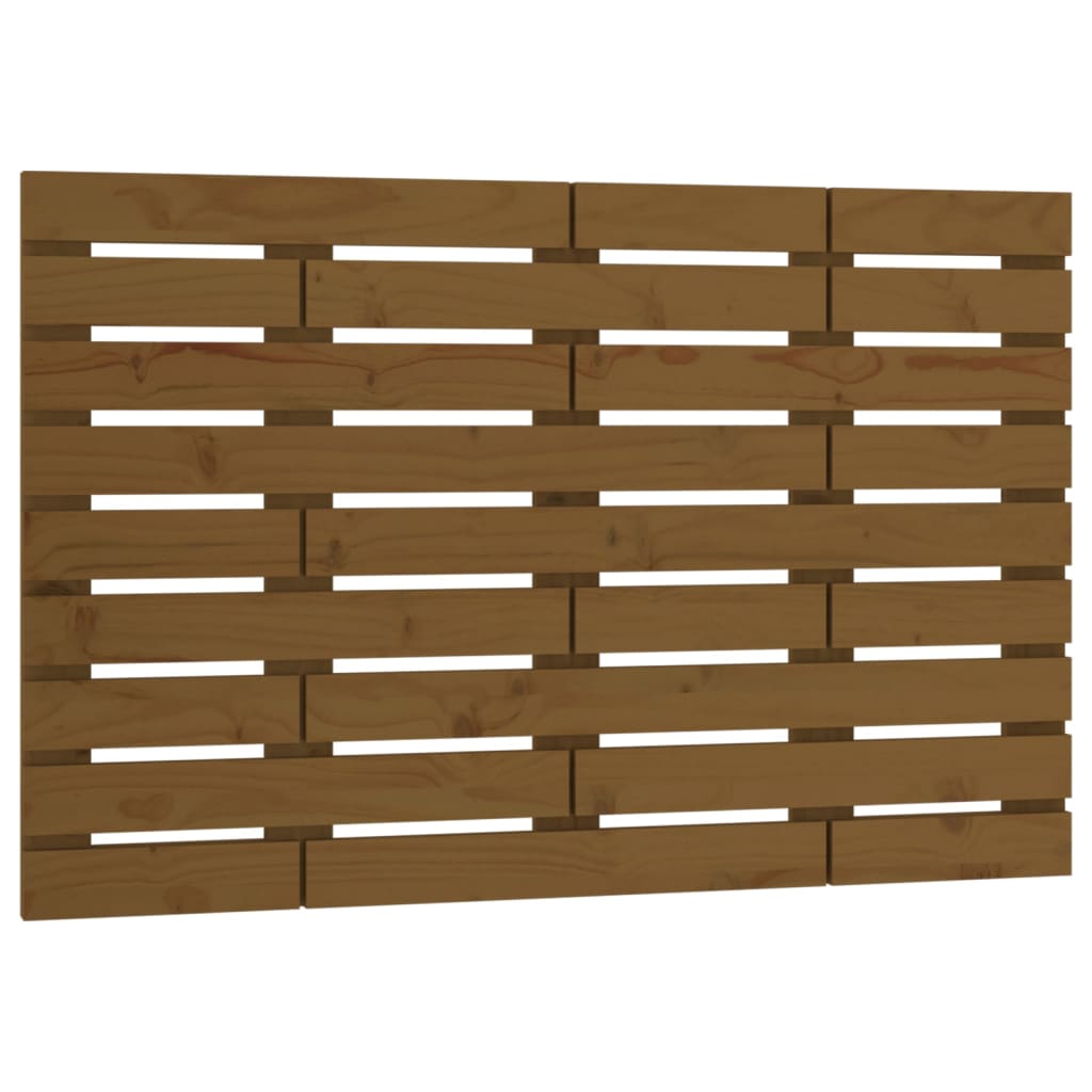 vidaXL Tăblie de pat pentru perete, maro miere, 96x3x63 cm, lemn pin vidaXL Tăblie de pat pentru perete, maro miere, 96x3x63 cm, lemn pin